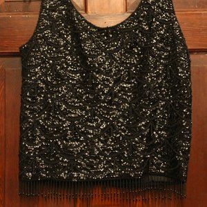 Incredibly Beaded Black Formal Shirt (read below)